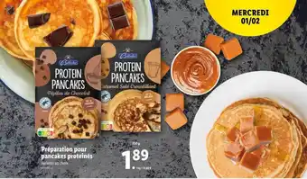 Lidl Préparation pour pancakes proteinés offre