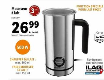 Lidl Silvercrest mousseur à lait offre