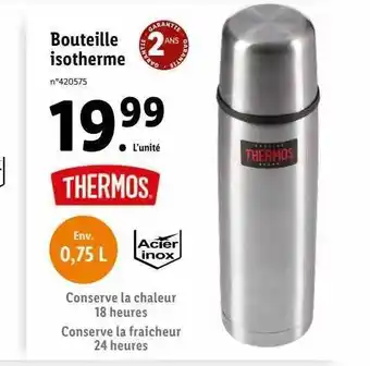 Thermos bouteille isotherme