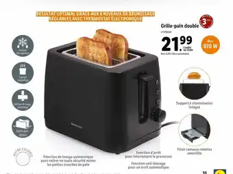Lidl Grille-pain double offre