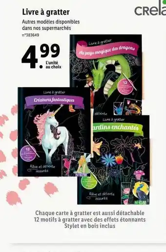 Lidl Livre à gratter crelando offre