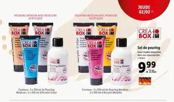 Lidl Set de pouring crea box offre