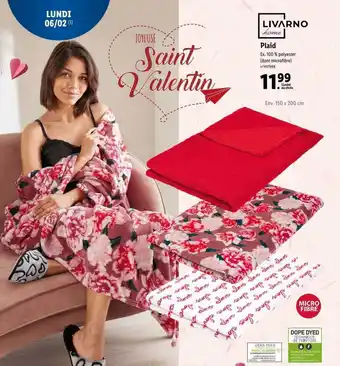 Lidl Livarno home plaid offre