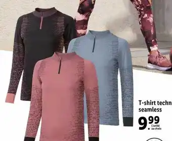 Lidl T-shirt techique seamless offre