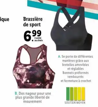 Brassière de sport