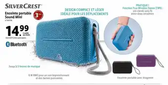 Lidl Silvercrest enseinte portable sound mini offre
