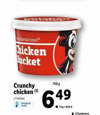 Lidl Crunchy chicken offre
