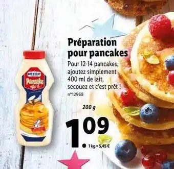Préparation pour pancakes mcennedy