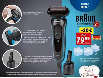 Lidl Braun rasoir électrique offre