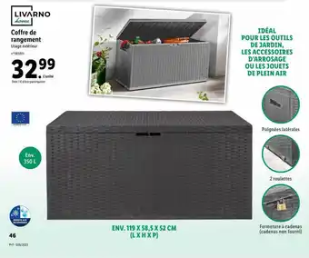 Lidl Livarno home coffre de rangement offre
