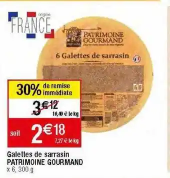 Galettes de sarrasin patrimoine gourmand