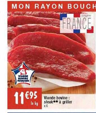 Migros Viande bovine : steak** à griller offre