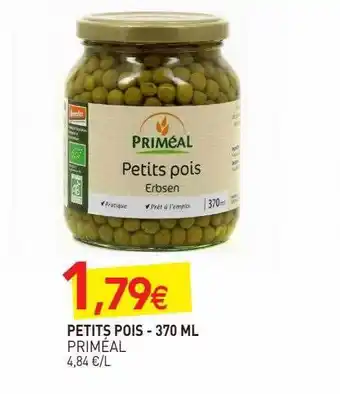 naturéO Petits pois priméal - 370 ml offre