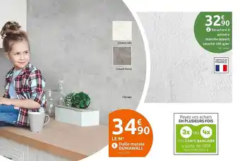 Mr Bricolage Dalle murale dumawall offre