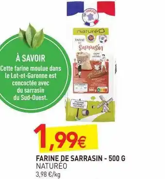 naturéO Farine de sarrasin naturéo - 500 g offre