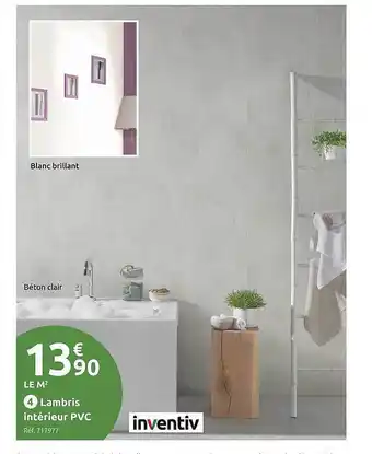 Mr Bricolage Lambris intérieur pvc inventiv offre
