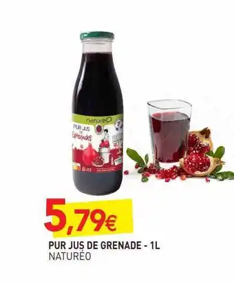 naturéO Pur jus de grenade naturéo - 1 l offre