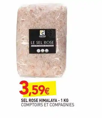 naturéO Sel rose himalaya comptoirs et compagnies - 1 kg offre