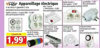 Norma Appareillage électrique groupe hbf offre