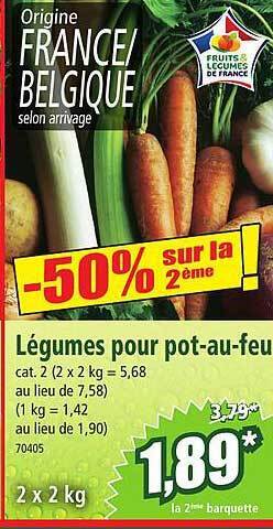 Norma Légumes pour pot-au-feu offre