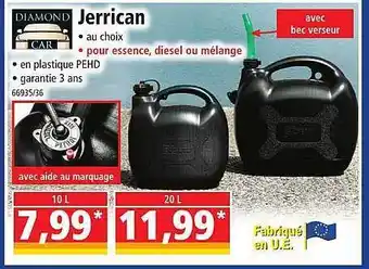 Norma Jerrican diamond car offre