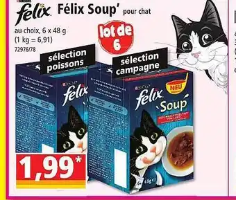 Norma Félix soup' pour chat felix offre