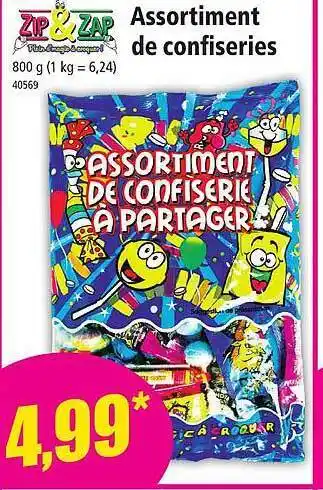 Norma Assortiment de confiseries zip & zap offre