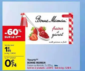 Carrefour Market Yaourts bonne maman offre