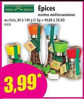 Norma Épices villa gusto offre