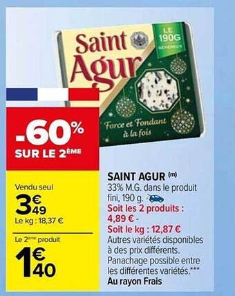 Carrefour Market Saint agur offre