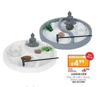 Trafic Jardin zen offre