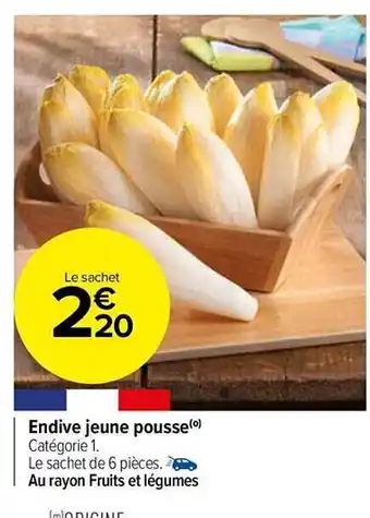 Carrefour Market Endive jeune pousse offre