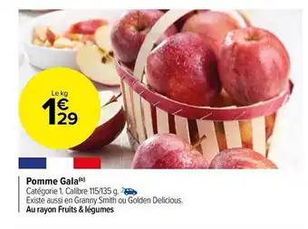 Carrefour Market Pomme gala offre