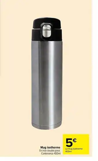 Carrefour Market Mug isotherme offre