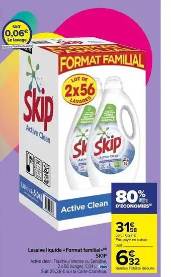 Carrefour Market Lessive liquide offre