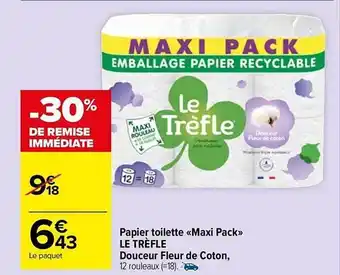 Carrefour Market Papier toilette offre