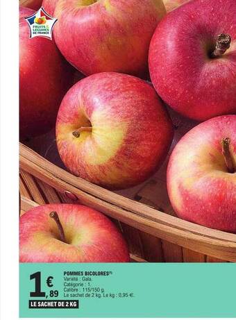 E.Leclerc Pommes bicolores offre