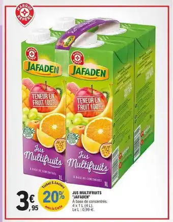 E.Leclerc Jus multifruits jafaden offre