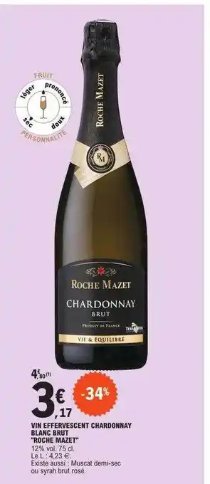 E.Leclerc Vin effervescent chardonnay blanc brut offre