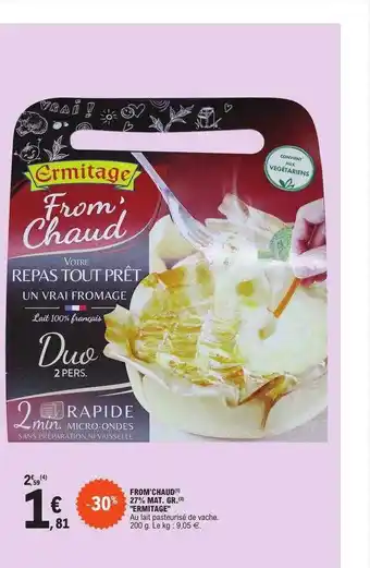 E.Leclerc From'chaud 27% mg ermitage offre