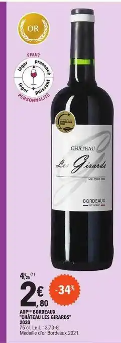E.Leclerc Aop bordeaux offre