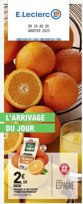 E.Leclerc Oranges à jus filière offre
