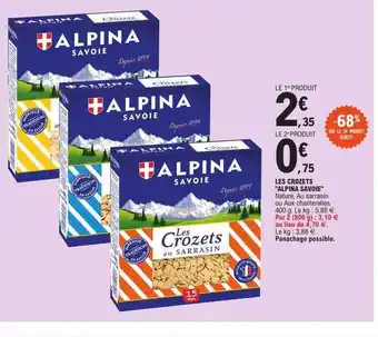 E.Leclerc Les crozets alpina savoie offre