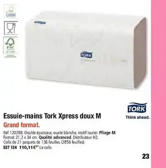 Essuie-mains tork xpress doux m