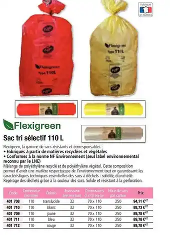 Hyperburo Sac tri sélectif 110 l offre