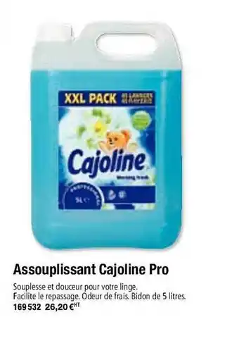 Assouplissant cajoline pro