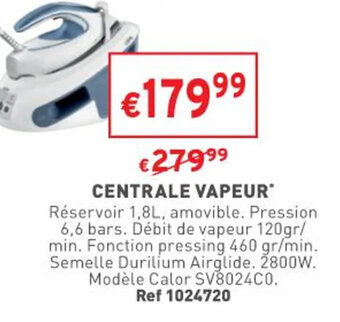 Trafic Centrale vapeur offre