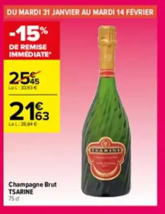 Champagne brut TSARINE