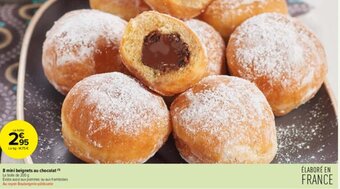 8 mini beignets au chocolat
