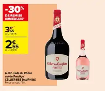 A.O.P. cÎte du rhÎne cuvée prestige CELLIER DES DAUPHINS